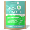 NAD+ Complex Gummies with 800mg niacinamide are designed to support cellular energy and mental clarity without the flushing, jitters, or crashes associated with traditional B3 formulas