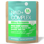 NAD+ Complex Gummies with 800mg niacinamide are designed to support cellular energy and mental clarity without the flushing, jitters, or crashes associated with traditional B3 formulas
