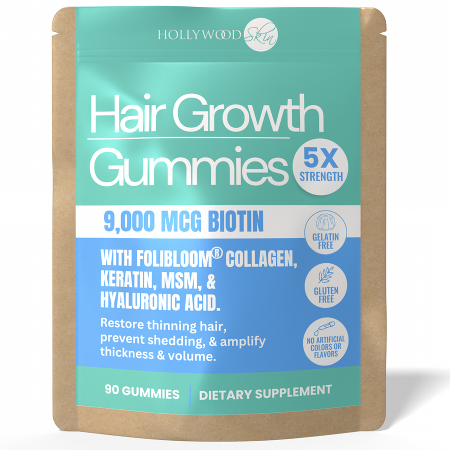 Hair Growth Gummies 〡9,000mcg Biotin, 250mg Keratin + 500mg MSM