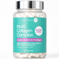 Multi Collagen Complex comparison chart – 5 types of collagen, hyaluronic acid, copper & manganese