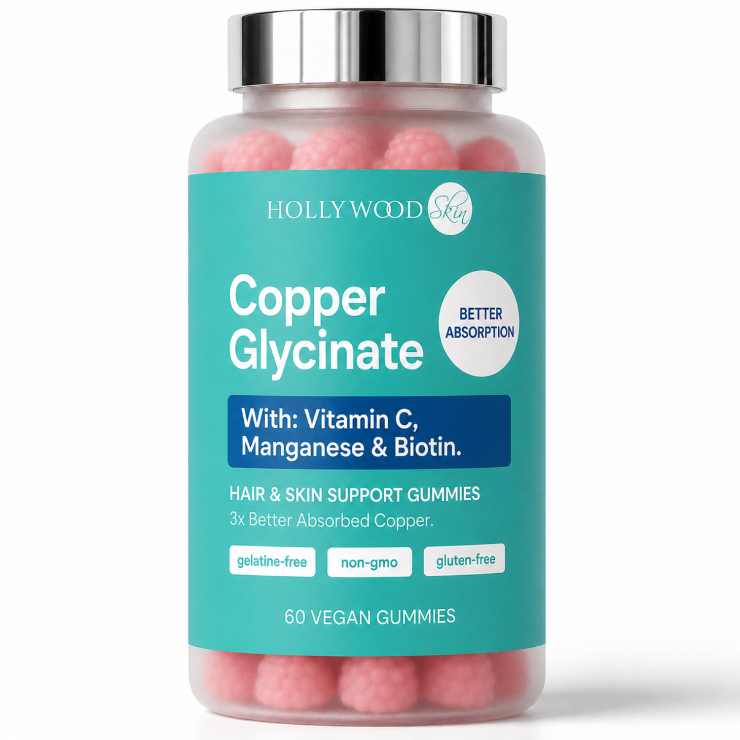 Why Settle For Less? Copper Glycinate Gummies vs other brands – Bioavailable Copper Glycinate, 3x Better Absorption, 10,000% DV Biotin, Vegan & Gelatine-Free, Non-GMO & Gluten-Free