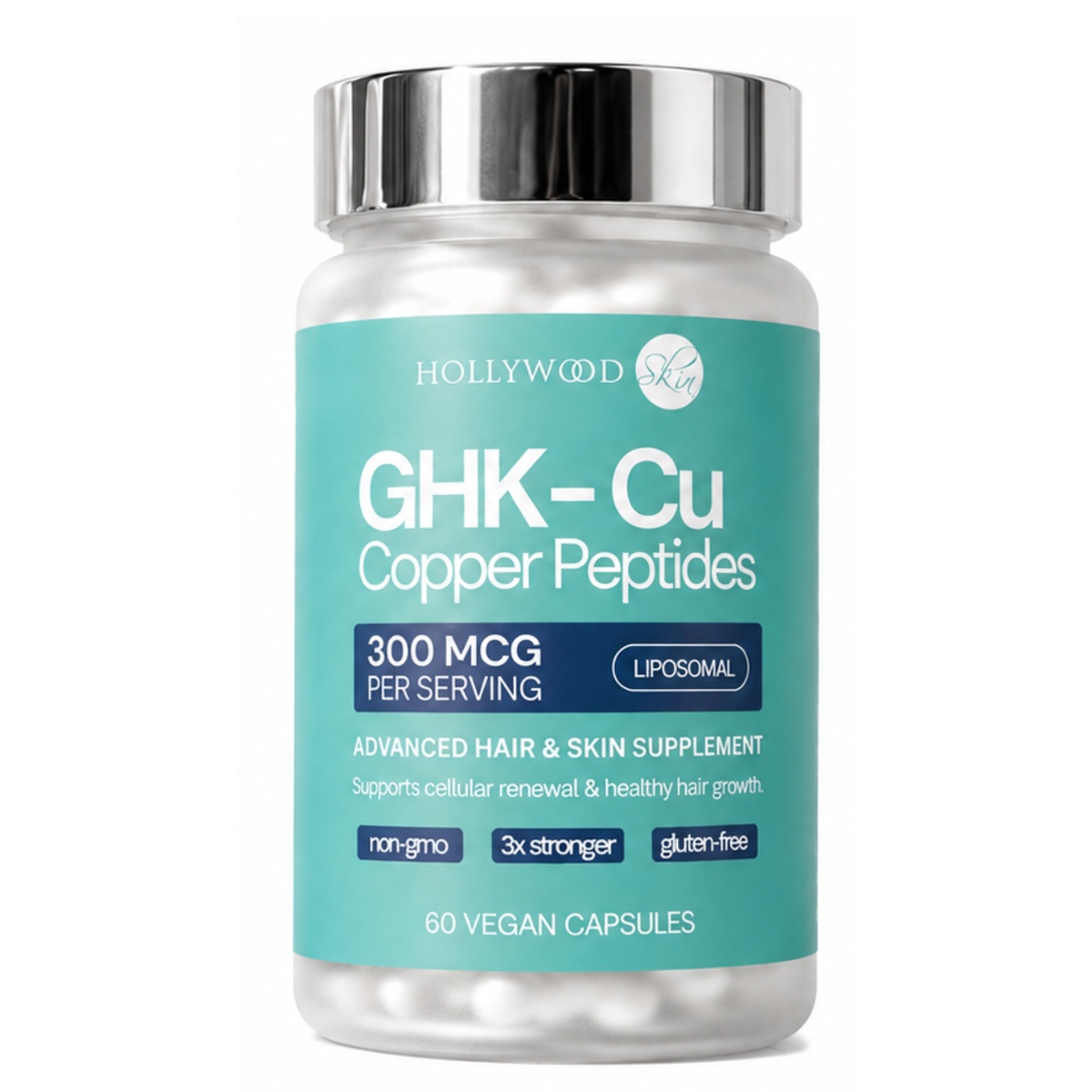 Copper Peptides Supplement – GHK-Cu for Skin & Hair – Hollywoodskin