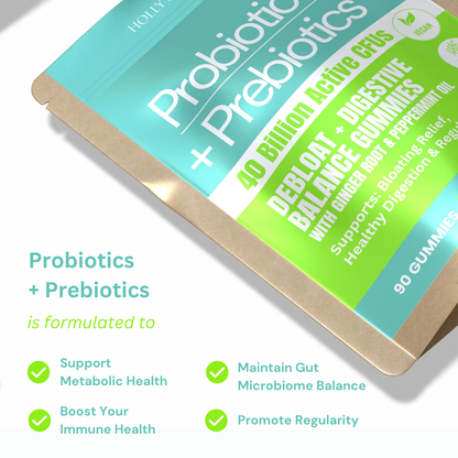 Probiotics + Prebiotics Gummies | 40 Billion CFU