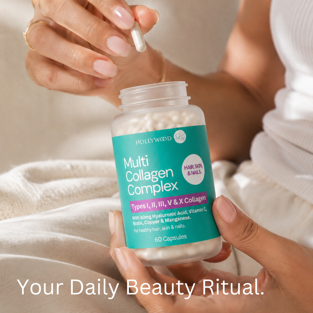 Take 1 capsule daily with water & a meal – Multi Collagen Complex