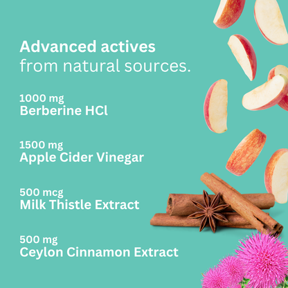 1500mg Keto Berberine Complex Gummies | 1,000mg Ceylon Cinnamon, Milk Thistle 500mcg.