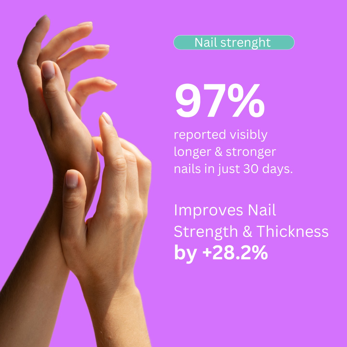 Gommes pour la croissance des cheveux et la force des ongles〡10 000 mcg de biotine, 1 500 mg de collagène et 300 mg de kératine