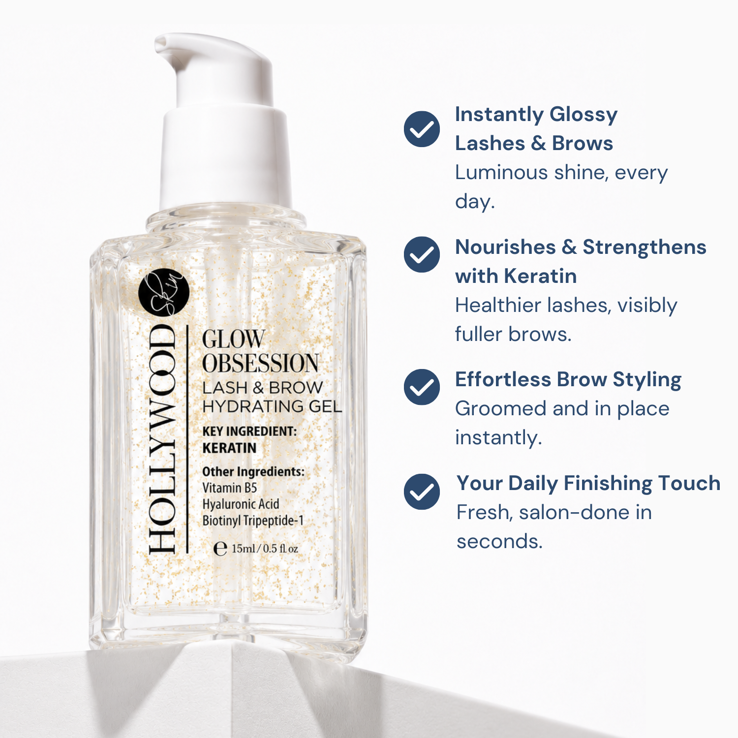 GLOW OBSESSION Återfuktande gel för fransar och bryn