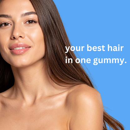 Hair Growth Gummies 〡9,000mcg Biotin, 250mg Keratin + 500mg MSM