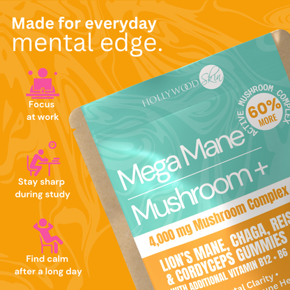 Mega Mane Mushroom+ Gummies | 4,000mg Mushroom Complex