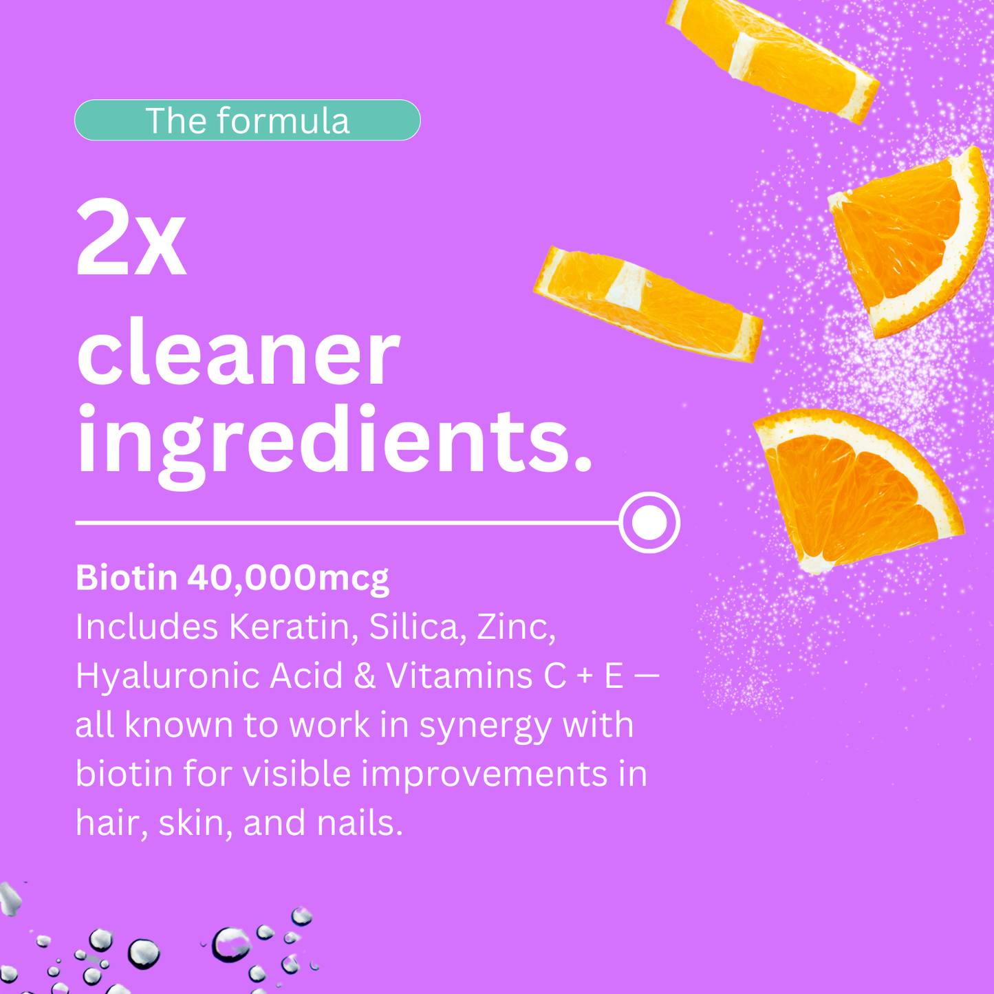Gommes pour la croissance des cheveux et la force des ongles〡10 000 mcg de biotine, 1 500 mg de collagène et 300 mg de kératine