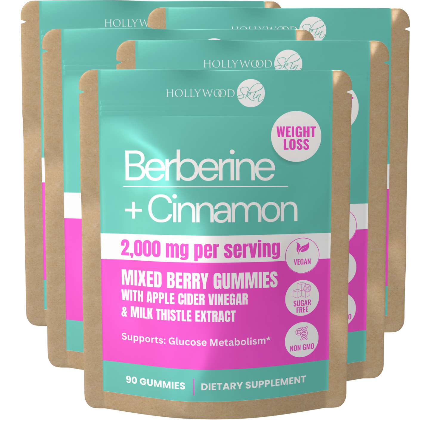 1500mg Keto Berberine Complex Gummies | 1,000mg Ceylon Cinnamon, Milk Thistle 500mcg.