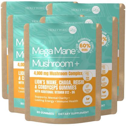 Mega Mane Mushroom+ Gummies | 4,000mg Mushroom Complex