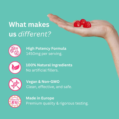 Potency Bladder Support Gummies | 700mg Cranberry Extract + 500mg Pumpkin Seed Extract