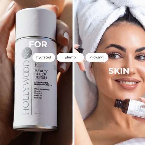 RE-INVENTED Beauty Sleep Serum - 30ml plumping & moisture boosting  11% Hyaluronic acid serum