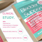 Potency Bladder Support Gummies clinical study showing 92% improvement in bladder issues after 4 weeks.