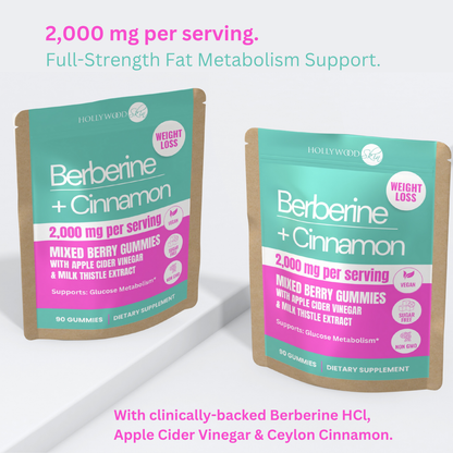 1500mg Keto Berberine Complex Gummies | 1,000mg Ceylon Cinnamon, Milk Thistle 500mcg.