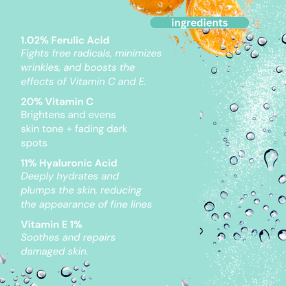 Sérum anti-âge à 1,02 % d'acide férulique