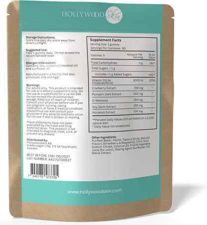 Potency Bladder Support Gummies | 700mg Cranberry Extract + 500mg Pumpkin Seed Extract