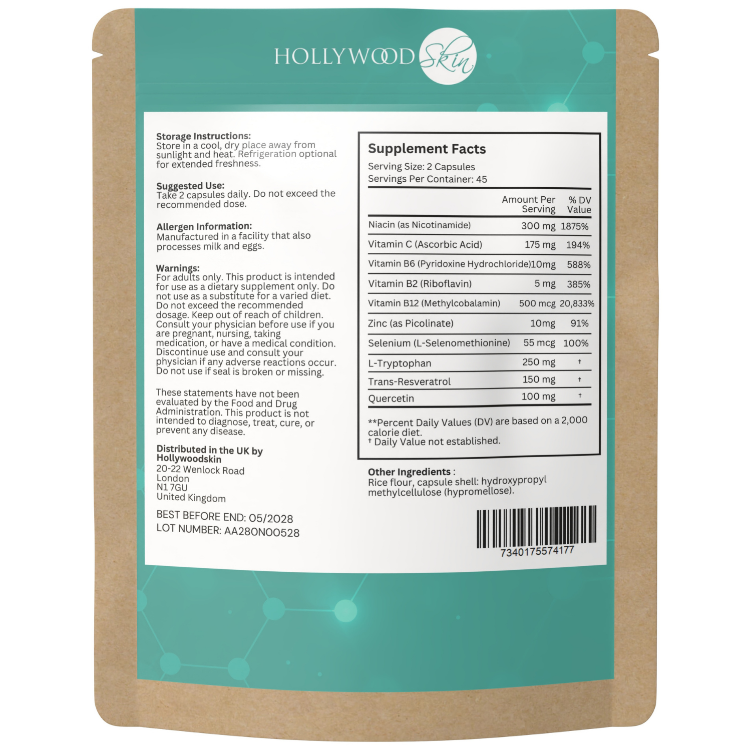 Capsules de complexe NAD+