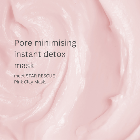STAR RESCUE Pink Clay Mask - 120ml dual action detoxifying and brightening clay mask