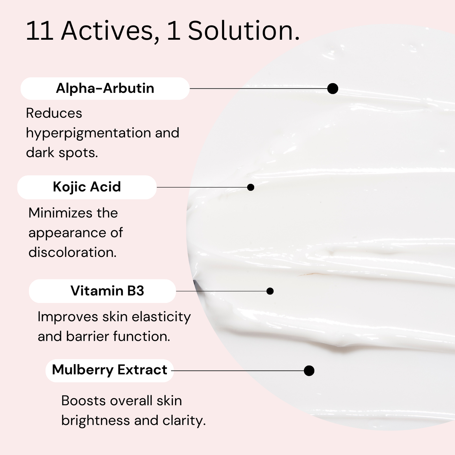 Kräm mot mörka fläckar〡Niacinamid + Kojisyra