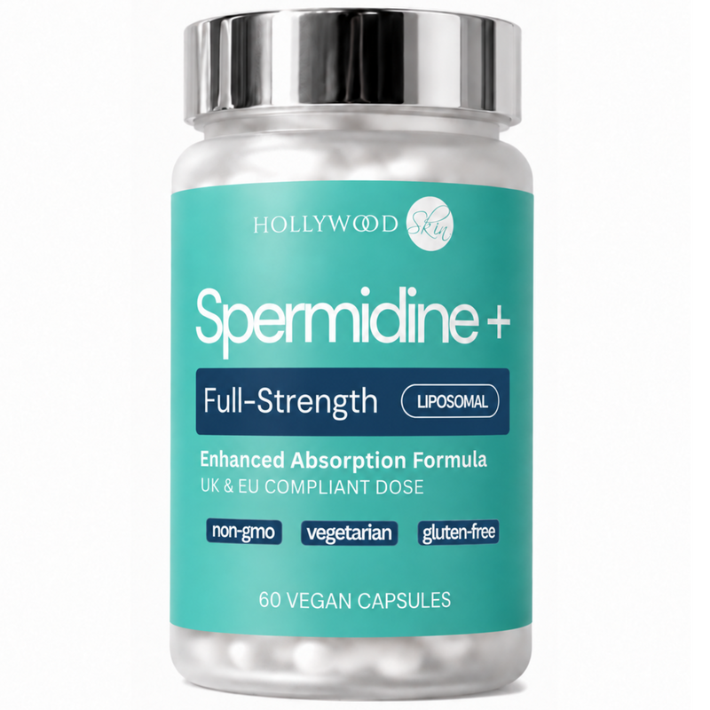 Hollywoodskin Spermidine+ liposomal capsules, 60 vegan capsules.