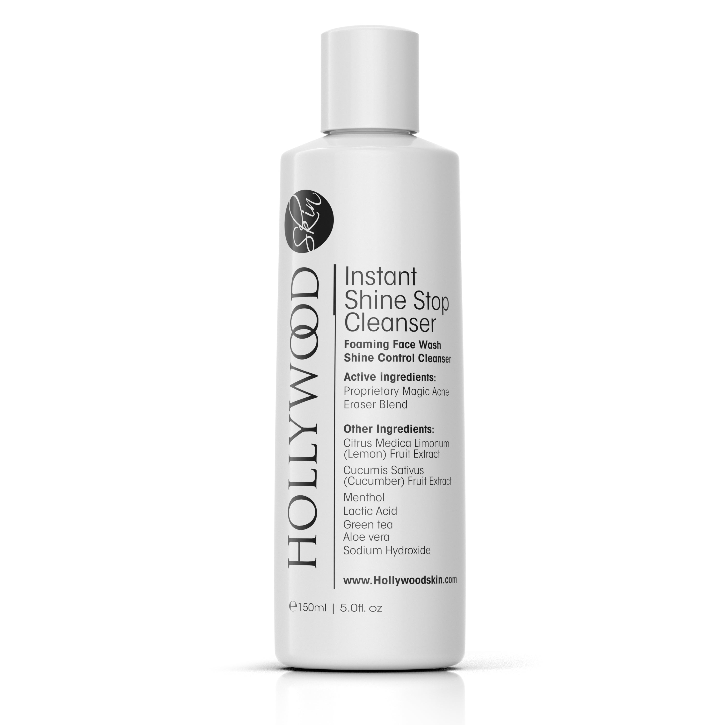 Instant shine stop cleanser